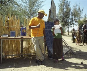 Solarenergie an einer Schule in Äthiopien